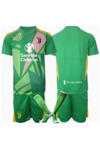 Juventus Keeper Babyklær Borte Fotballdrakt til barn 2024-25 Korte ermer (+ Korte bukser)
